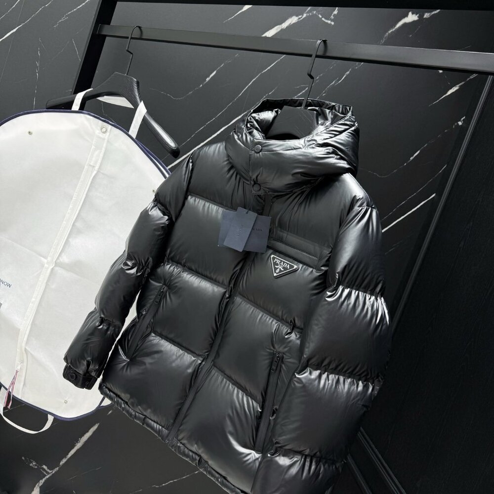 Prada Black Down Jacket - image 4